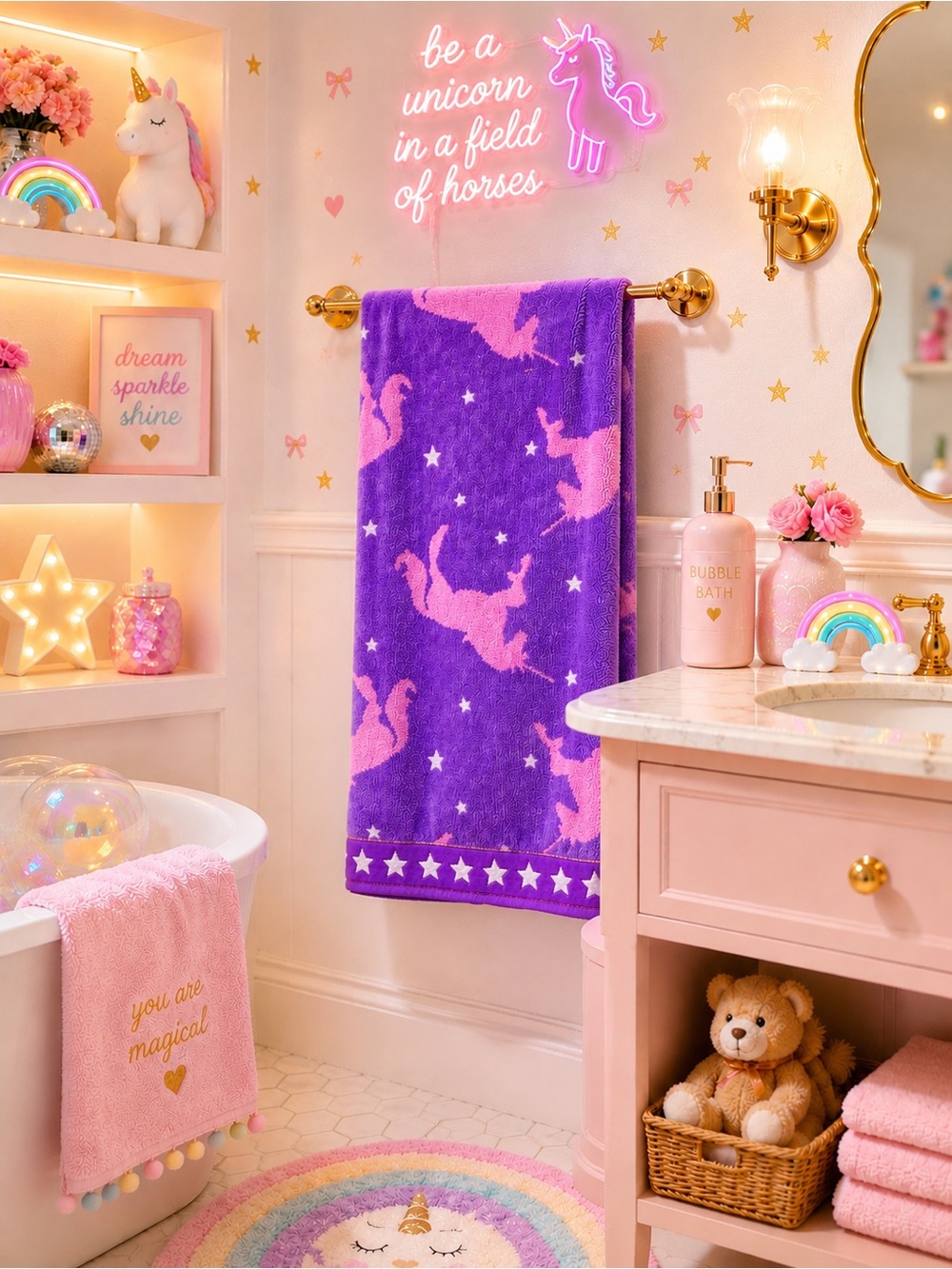 UNICORN BATH TOWEL